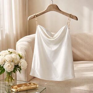 CAMI NYC Beaded Strap Silk Camisole